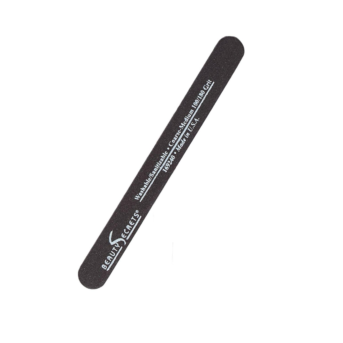 White Smoke Beauty Secrets Drip & Clog Proof Nail Glue (1 Pack) Bundled with Nail File Black Cushion Medium Coarse 180/100 Grit by Beauty Secrets