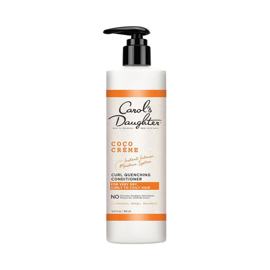 White Smoke Carol’s Daughter Coco Creme Curl Quenching Conditioner for Very Dry Hair, with Coconut Oil, Paraben Free Conditioner for Curly Hair, 12 oz