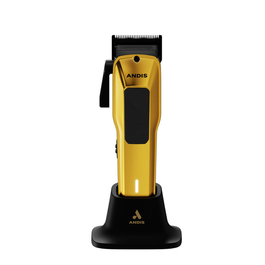 White Smoke Andis 562312 Phenom Professional Corded/Cordless Hair Clipper, Adjustable Phaze Blade, Close Cutting, Gold