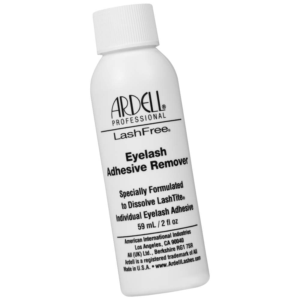White Smoke Ardell LashTite Dark Individual Lash Adhesive 0.75 fl oz + LashFree Lash Remover 2 fl oz – Strip & Cluster Eyelash Glue and Adhesive Remover Set, 1 Pack
