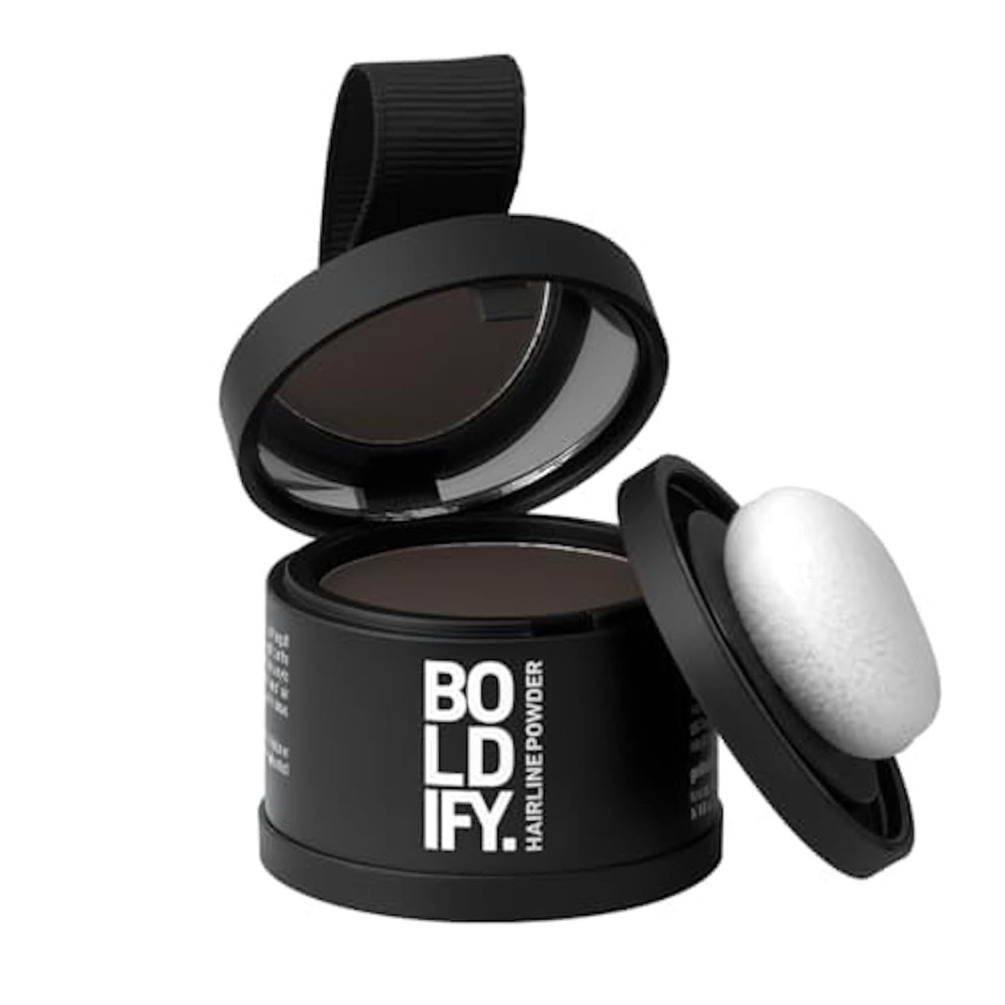 White Smoke BOLDIFY Hairline Powder - Water-Resistant Root Touch Up Hair Color for Gray Coverage - 24-Hour Stain-Proof, Mess-Free Hair Powder for Thinning Hair - Ash Brown