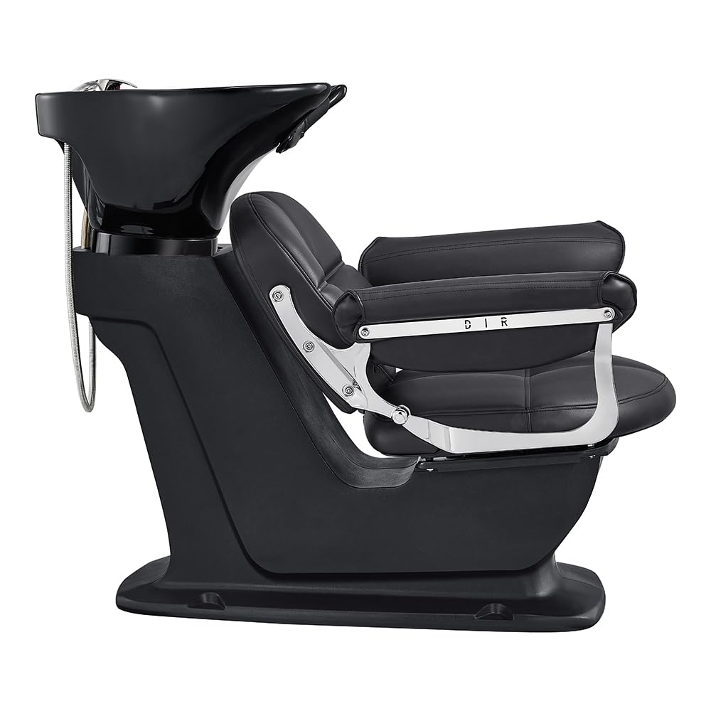 White Smoke DIR Beauty Salon Shampoo Backwash Unit, Hair Washing Shampoo Sink MOCHILAGON, Black