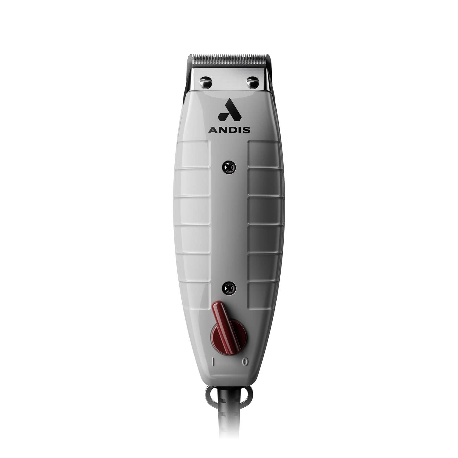 White Smoke Andis 04685 Professional Outliner ll Square Blade Beard Trimmer - Blade Zero Gapper, Carbon Steel Blade - Grey