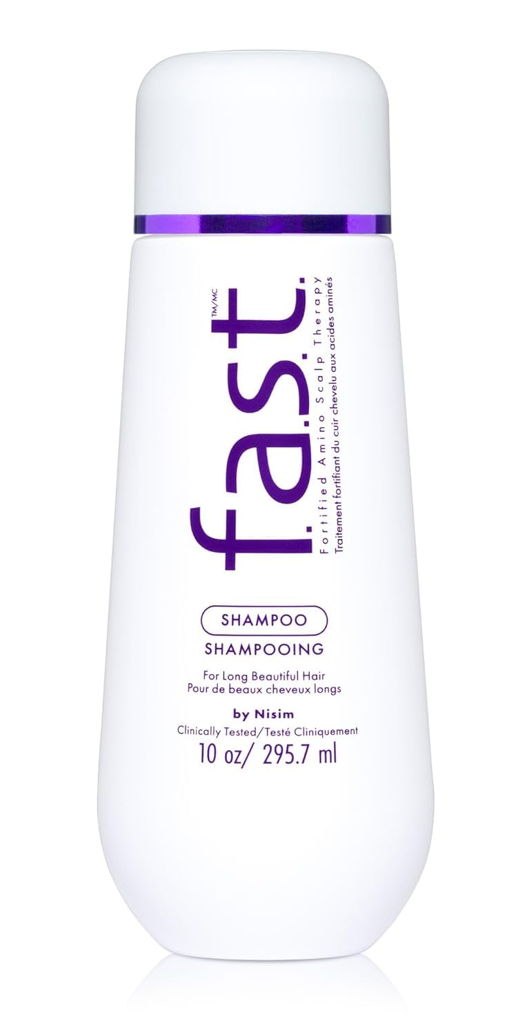 White Smoke Nisim F.A.S.T. Fortified Amino Scalp Therapy Shampoo 10 oz (New Look - Same Formula)