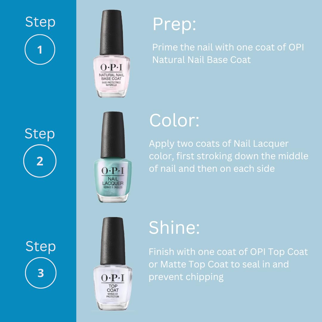 Light Steel Blue Bundle of OPI Nail Lacquer, No Room for the Blues + OPI Nail Lacquer, Suzi Talks with Her Hands, Detroit, 0.5 fl oz