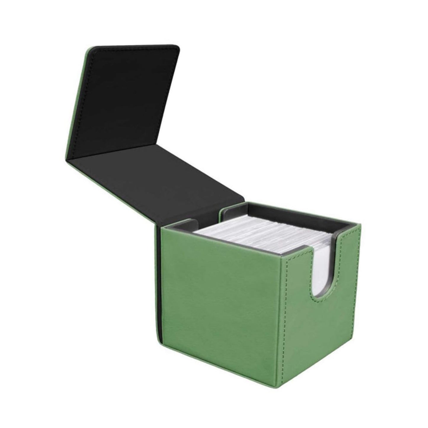 White Smoke Edge Alcove Deck Box in Cool Matcha by Ultra PRO