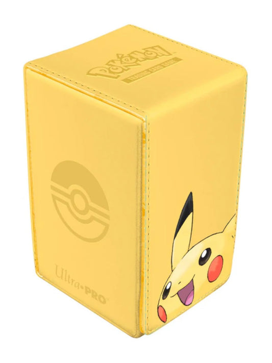 Light Goldenrod Ultra Pro | Pokemon: Pikachu Alcove Tower Deck Box | Trading Card Game Accessory