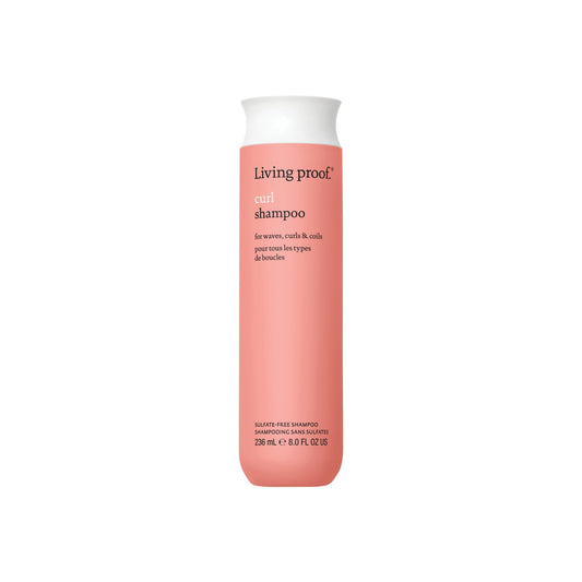 Light Pink Living Proof Curl Shampoo, for Wavy, Curly, and Coily Hair, Strengthens and Defines Curls, 8 oz