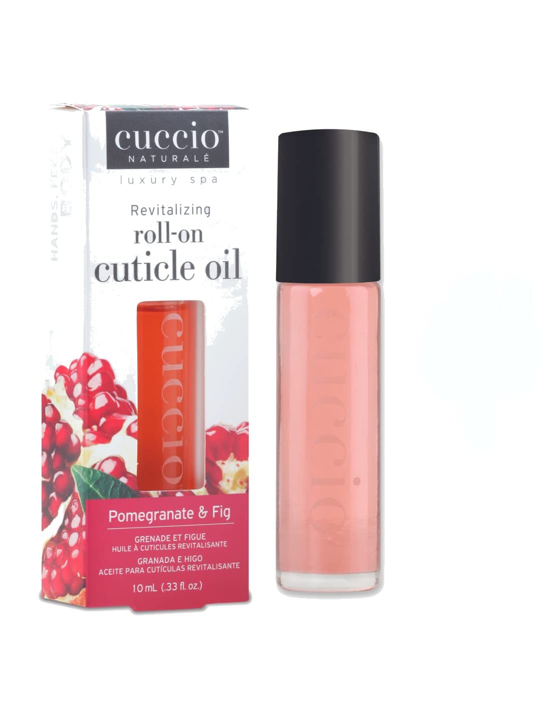 White Smoke Cuccio Naturale Revitalizing Roll-on Cuticle Oil Pomegranate & Fig 10ml