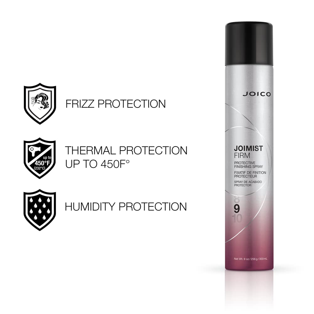 White Smoke Joico JoiMist Firm Protective Finishing Spray | For Most Hair Types | Protect Against Heat & Humidity | Eliminate Static & Frizz | Pollution & Harmful UV Protectant | Paraben & Sulfate Free | 300mL