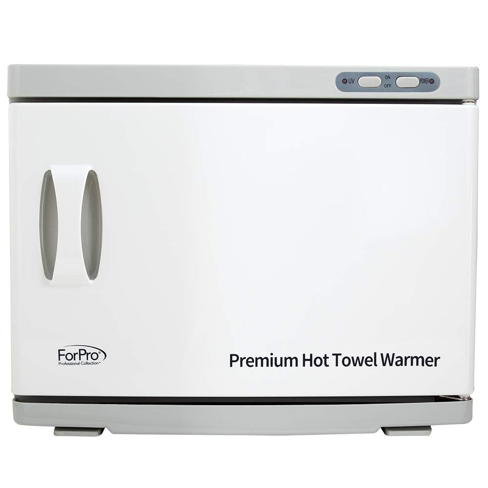White Smoke ForPro Professional Collection Premium Hot Towel Warmer, 23L Extra Large Capacity, Two Stainless Steel Racks, White