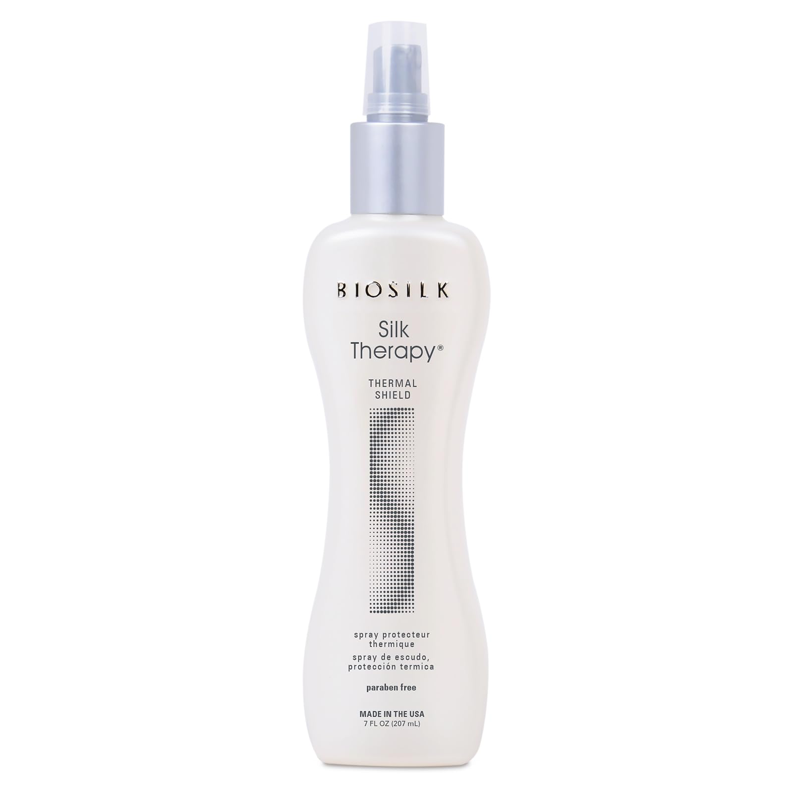 Lavender BioSilk Silk Therapy Thermal Shield Protection Spray, Heat Protectant for Hair, Shields Hair from Thermal Damage, Adds Shine & Holds Styles, Sulfate-Free, Paraben-Free, Cruelty-Free, 7 Oz