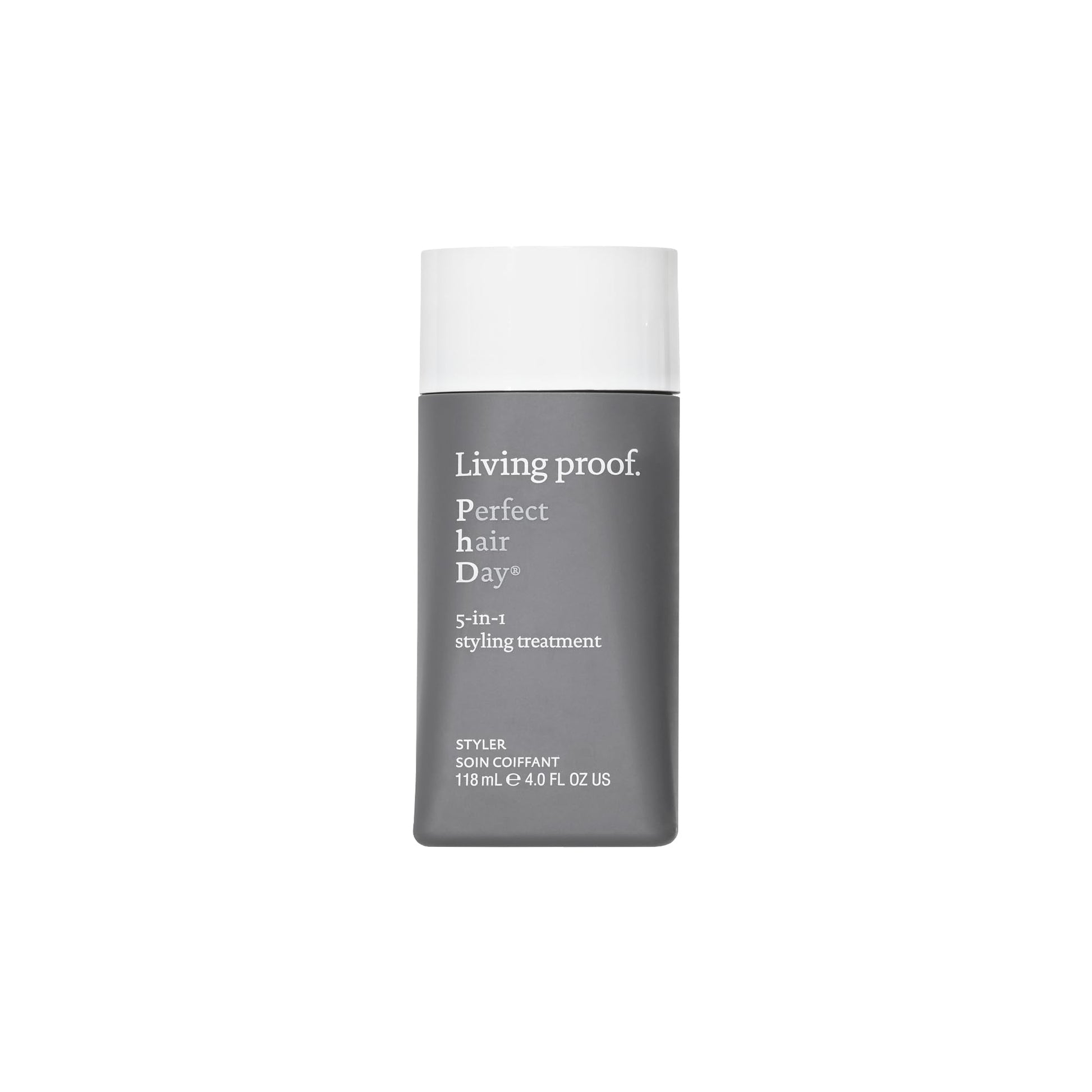 Light Slate Gray Living Proof Perfect Hair Day 5-in-1 Styling Treatment – Conditions, Smooths, Volumizes, Adds Shine, Heat Protection up to 450°F, 4 oz