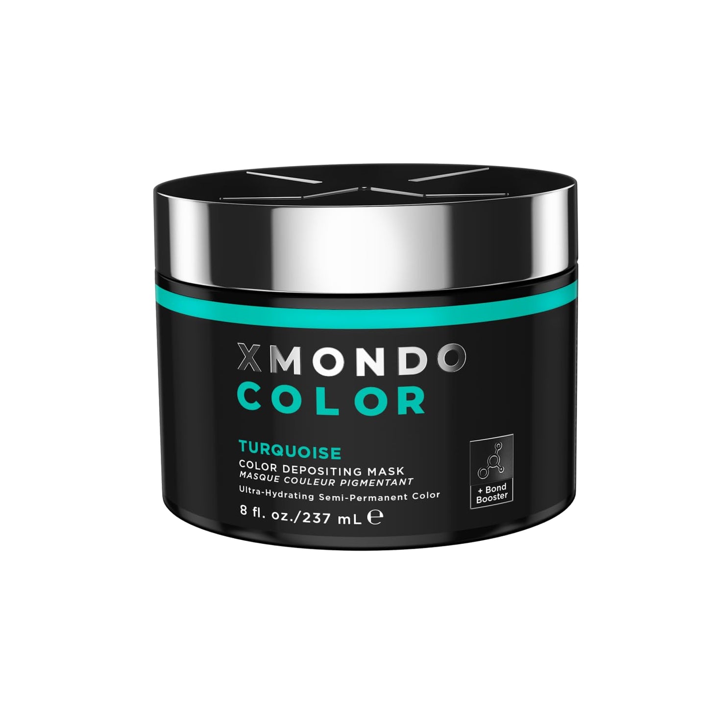 Dark Slate Gray XMONDO Hair Color Turquoise Hair Healing Semi Permanent Color | Vegan Formula with Hyaluronic Acid to Retain Moisture, and Bond Boosting Technology, 8 Fl Oz