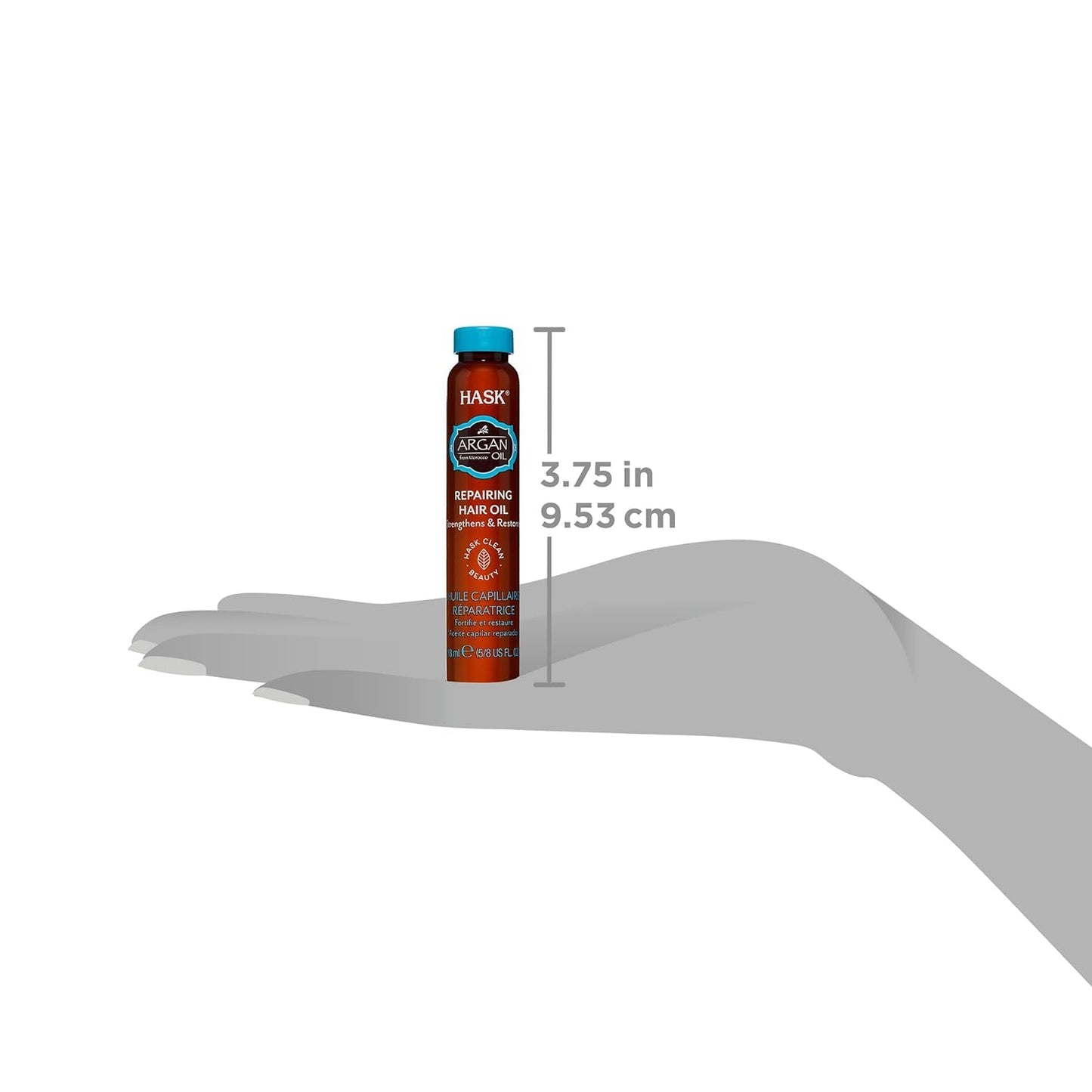 White Smoke Hask Argan Oil Healing Shine Treatment Vial 5/8 Oz.