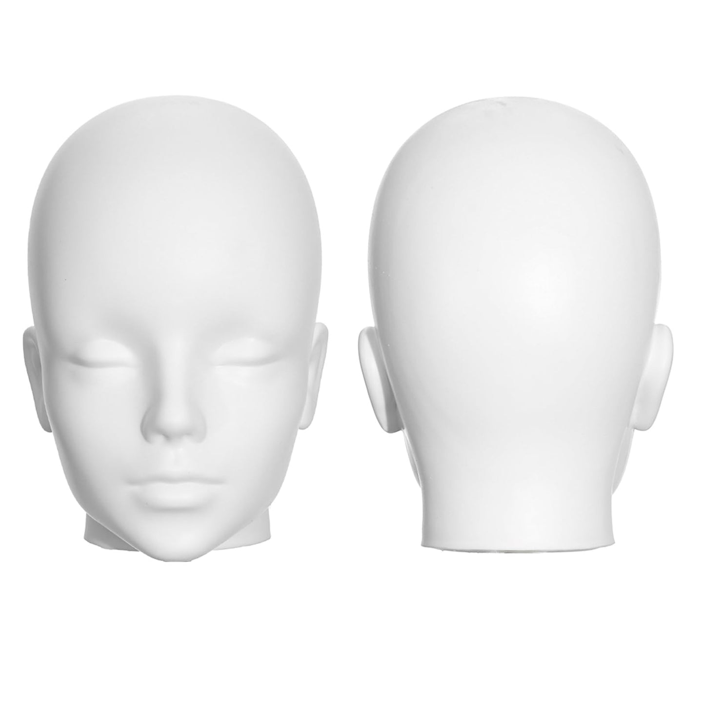Lavender SK-QACD Mannequin Head Male Professional Cosmetology White Manikin Head for Display Headset, Headphone, Game Console, Hats, Wigs Jewellery