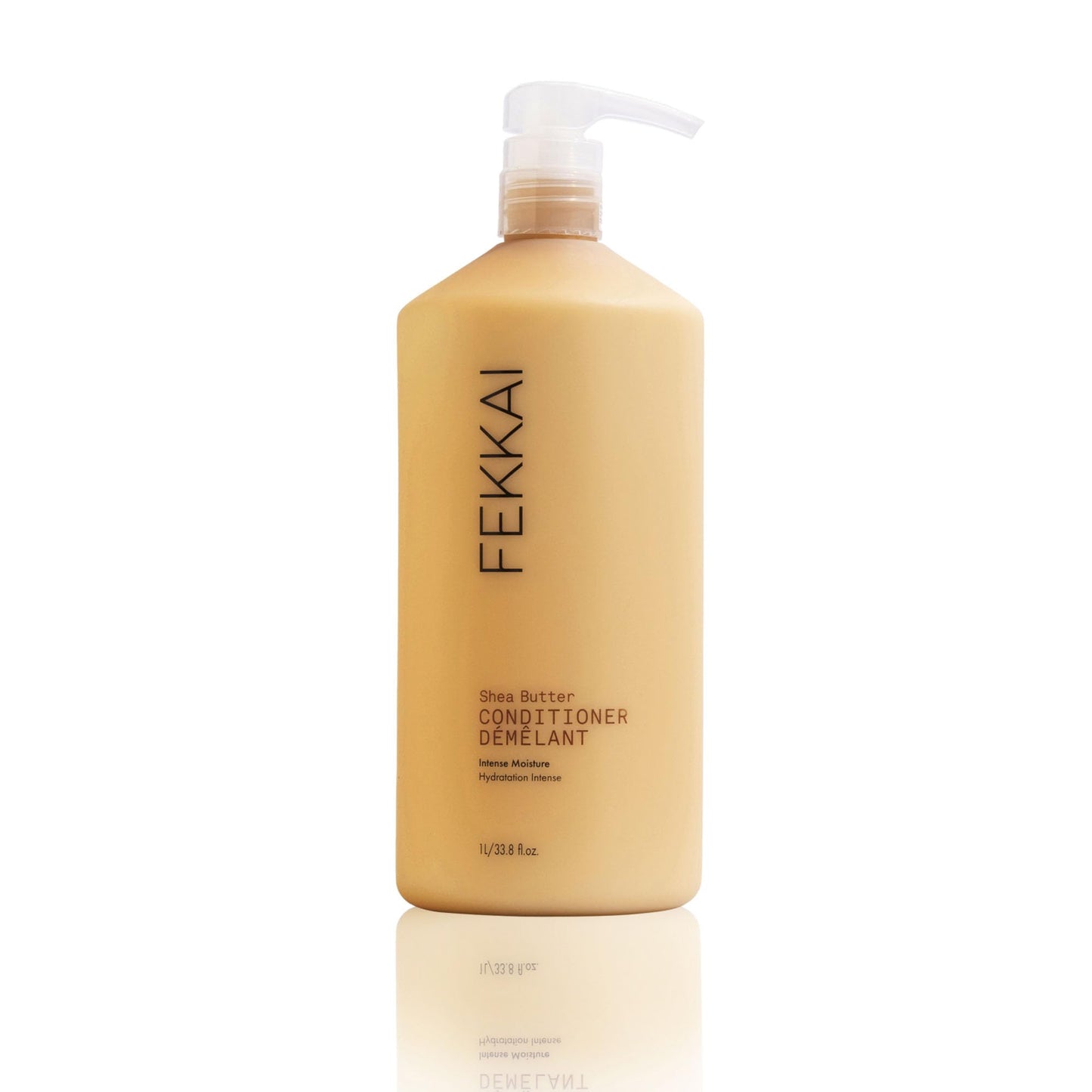 White Smoke FEKKAI Shea Butter Conditioner - 1 Liter - Moisturizes & Hydrates - Reduces Frizz by 61% Up to 12H - Free of Sulfates, Parabens, Phthalates - Vegan, Cruelty-Free