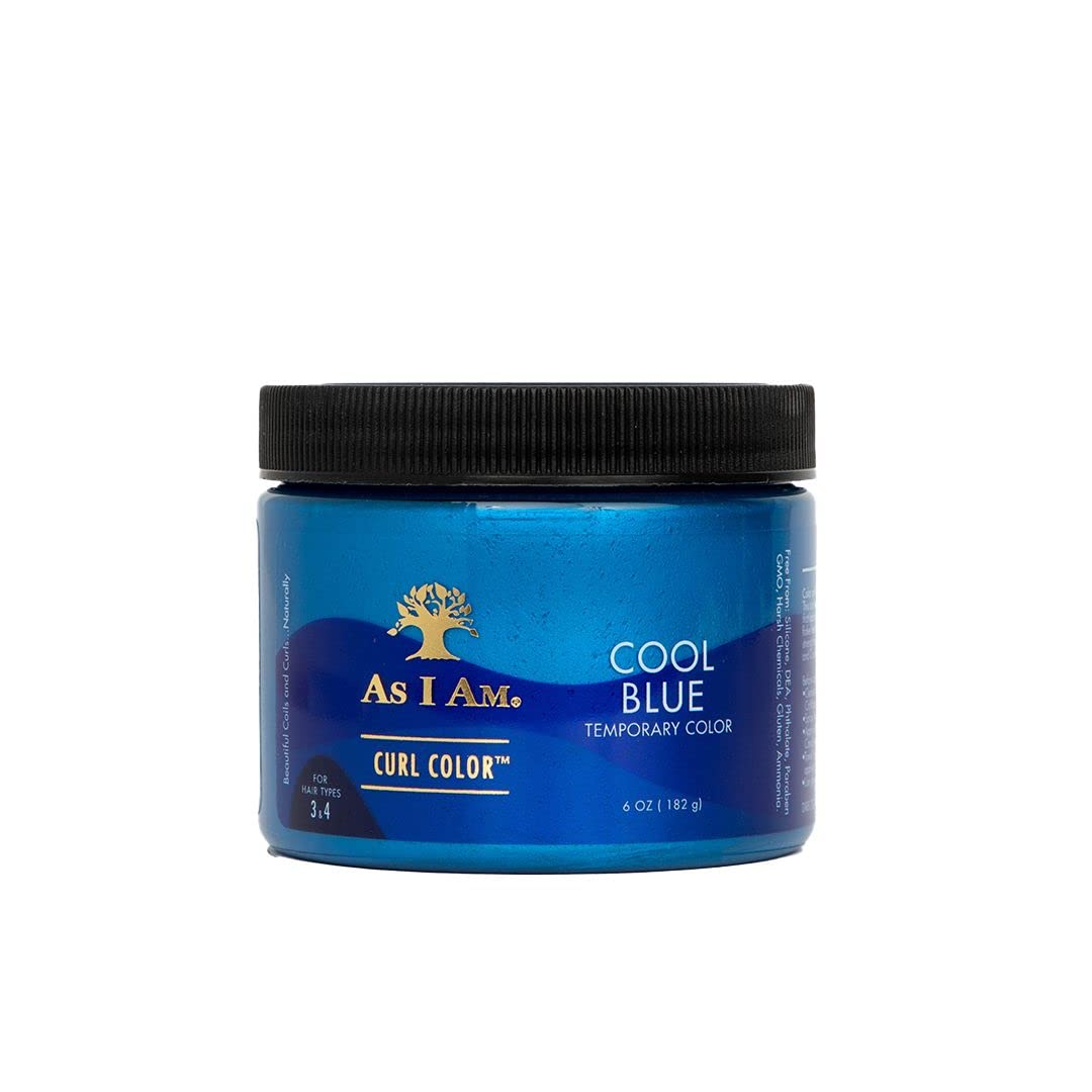 Black As I Am Curl Color - 6 ounce & Curling Gel Temporary Vegan Cruelty Free