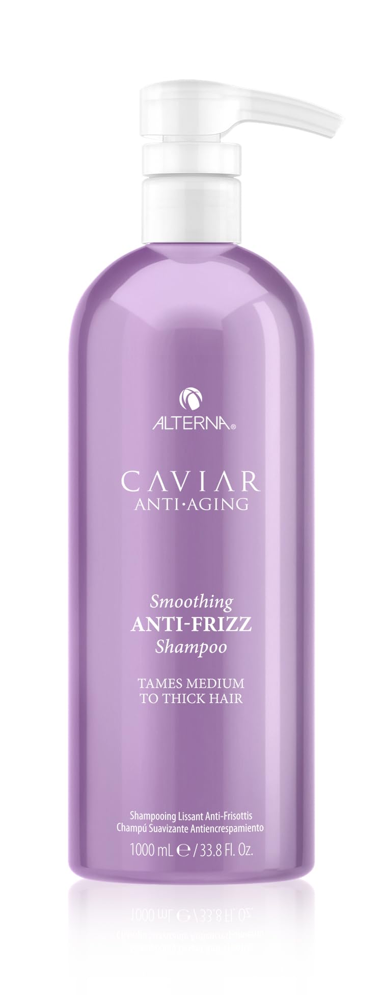 White Smoke CAVIAR Anti-Aging Smoothing Anti-Frizz Shampoo 33.8 Fl Oz| For Medium, Thick Hair | Smooths Hair, Tames Frizz | Sulfate Free