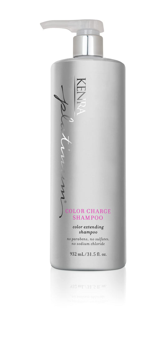 White Smoke Kenra Professional Platinum Color Charge Shampoo | Color Extending | Recharges Hair Color Up To 50 Washes | Locks Color Pigments | Maximum Color Retention | All Hair Types & Colors | 31.5 fl. Oz