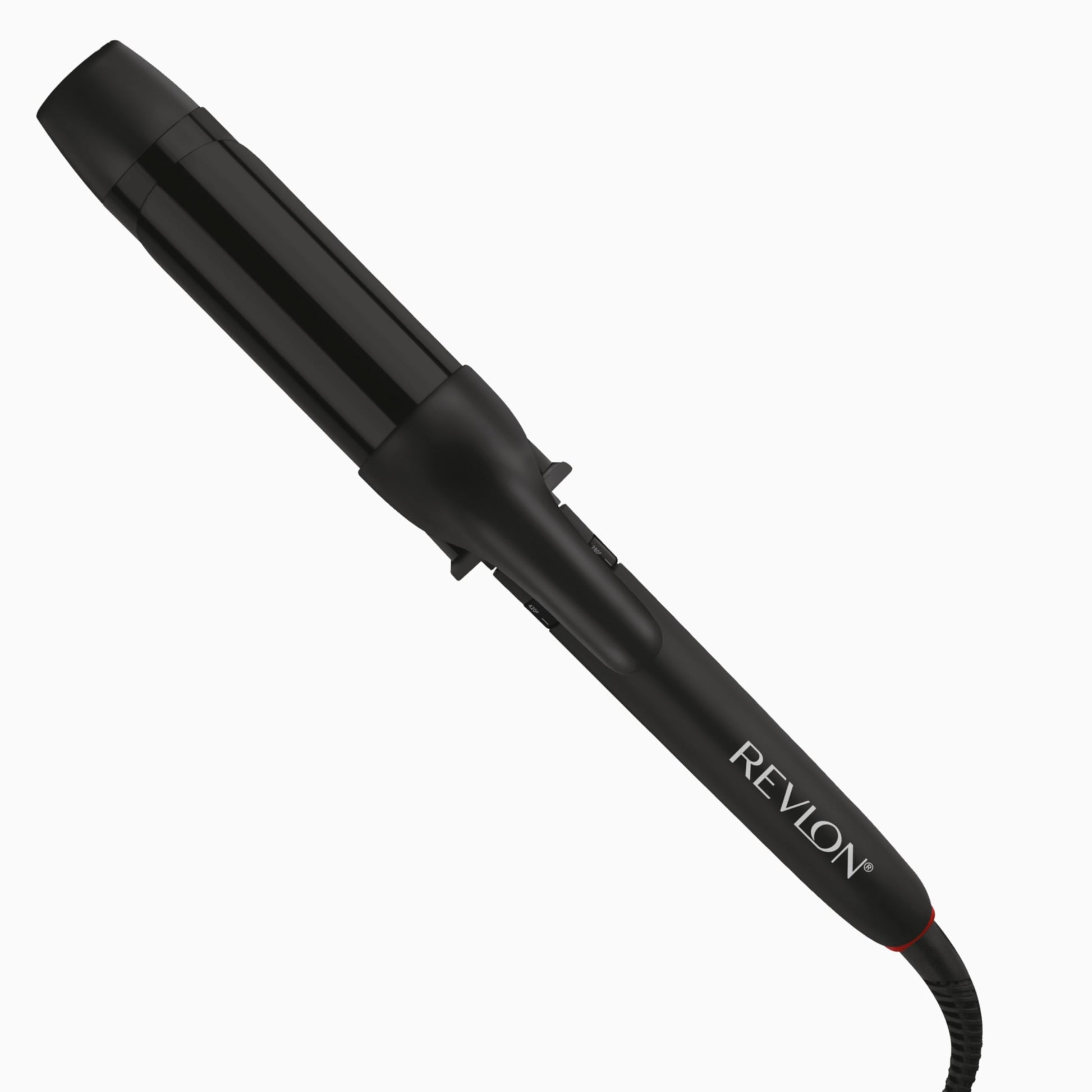 White Smoke REVLON SmoothStay 1 1/2 Inch Curling Iron, Coconut Oil Infused Ceramic Curling Wand with Tourmaline Ionic Technology, Loose Soft Curls, Enhanced Shine, Reduced Frizz