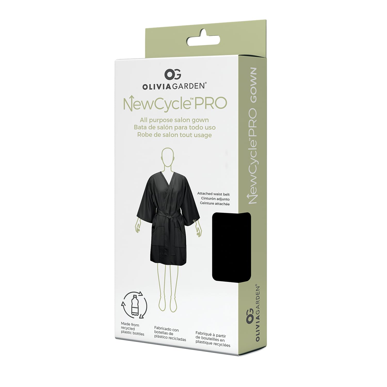 Lavender Olivia Garden All-Purpose Hairdresser Gown with Color Bowls, Waterproof Smock for Haircuts, Bleaching, and Styling