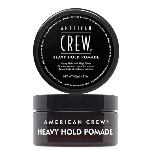 Black American Crew Men's Hair Pomade (OLD VERSION), Like Hair Gel with Heavy Hold with High Shine, 3 Oz (Pack of 1)