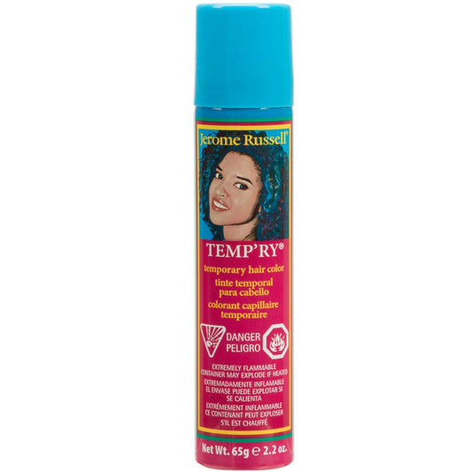 Light Sea Green Jerome Russell Temporary Hair Color Spray, Gold - Intense Spray-On Temporary Hair Color, Fast-Drying, Non-Sticky, Travel Size, Instant Vivid Color, 2.2 oz