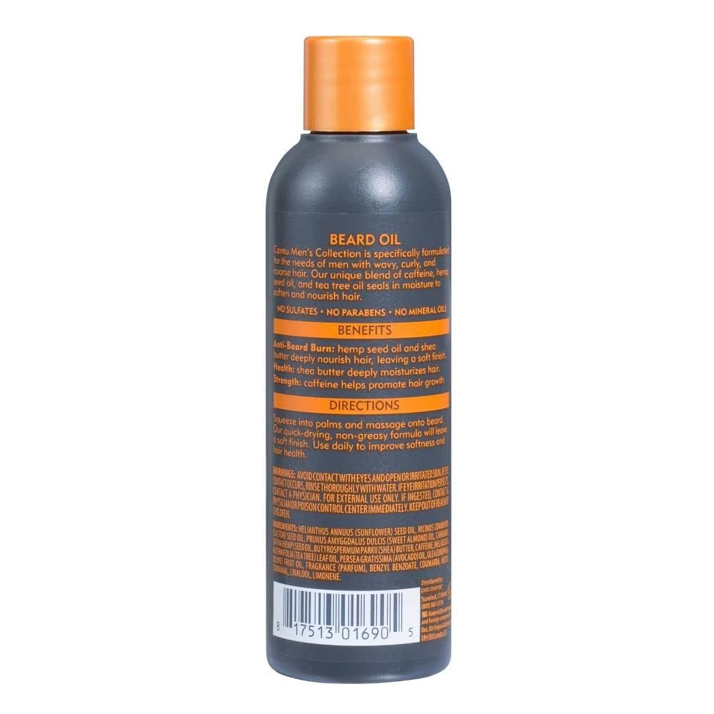 Dim Gray Cantu Mens Beard Oil 3.4 Ounce (100ml)