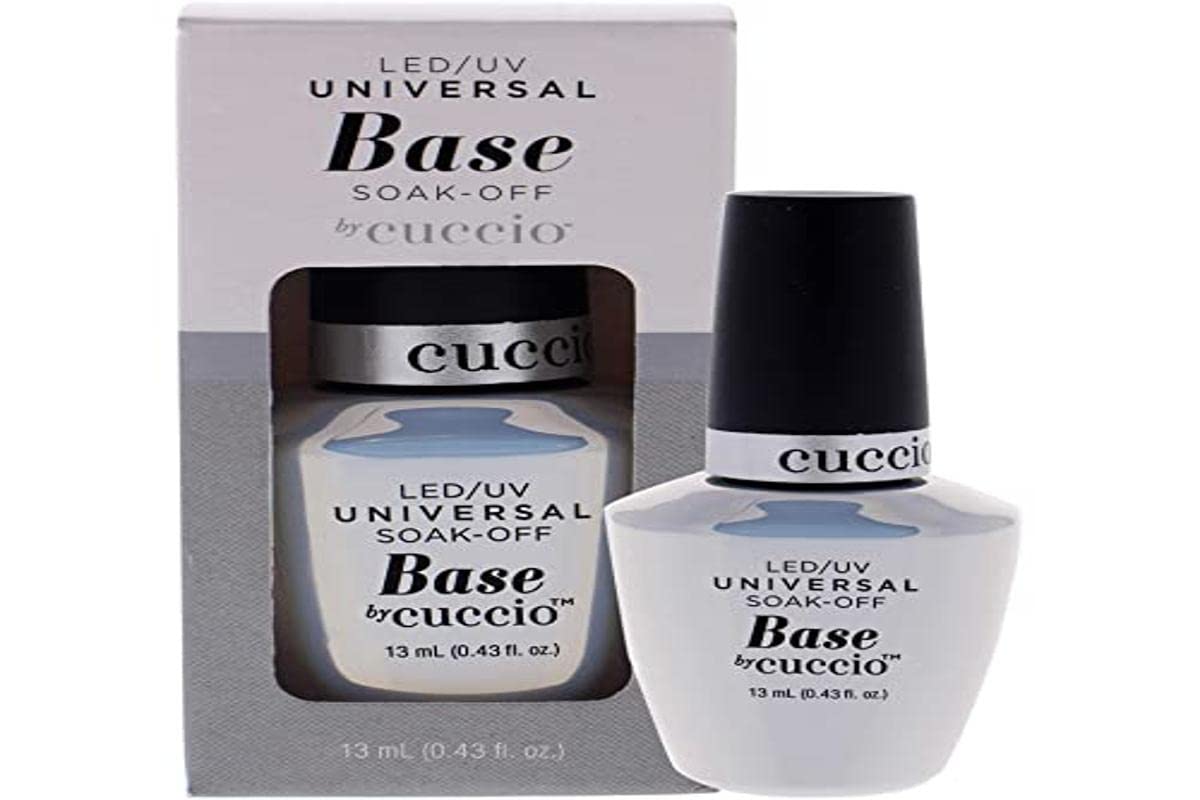 White Smoke Cuccio Pro LED/UV Universal Soak Off Base - Creates The Perfect Canvas - Adds More Strength To Your Gel Polish - Smoothens Ridges And Imperfections On Your Natural Nail - 0.43 Oz Nail Polish