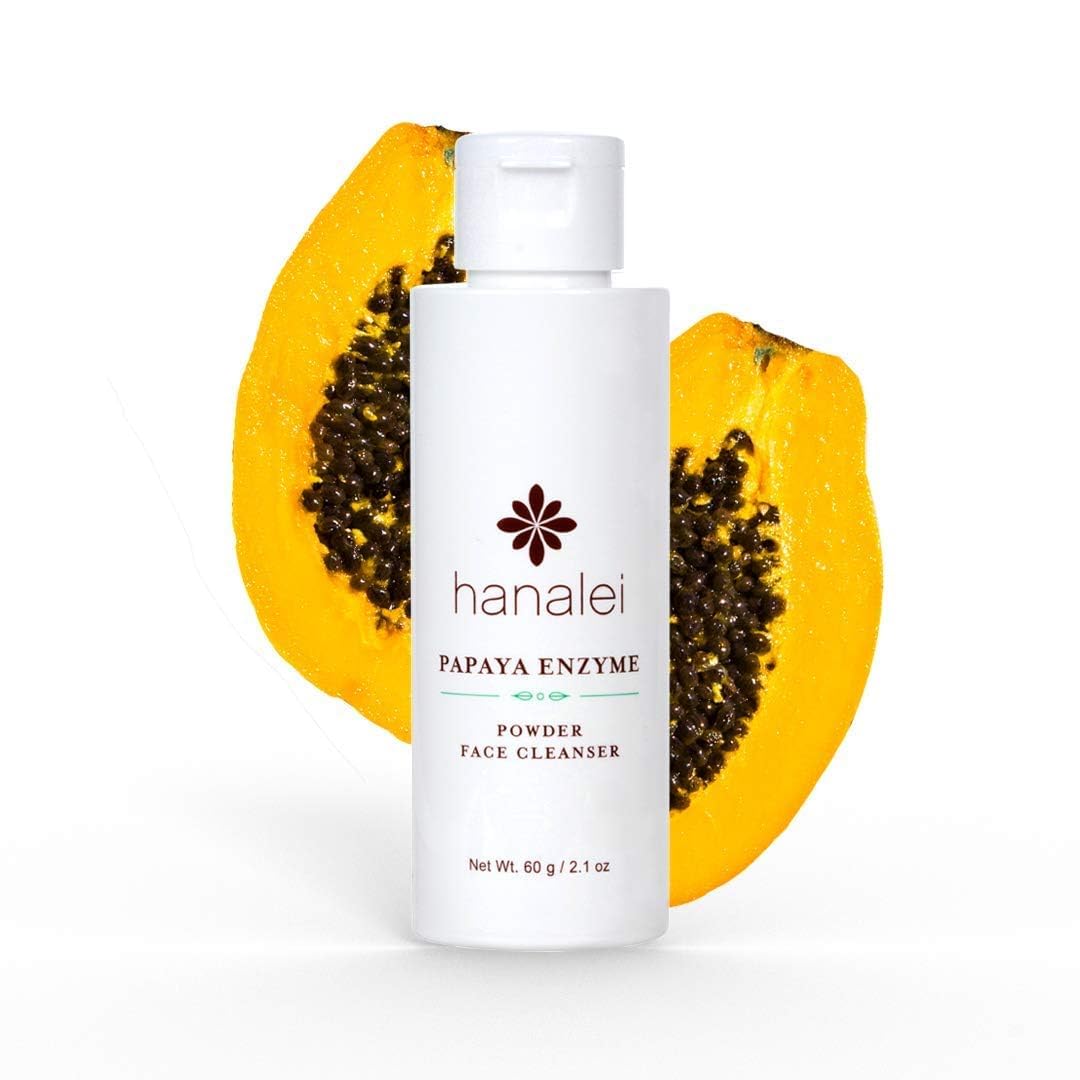 White Smoke Hanalei Papaya Powder Face Cleanser - Gentle Daily Exfoliating Wash, Hydrating Non-Stripping Formula for All Skin Types - Travel-Friendly - Cruelty-Free & Paraben-Free, 60g