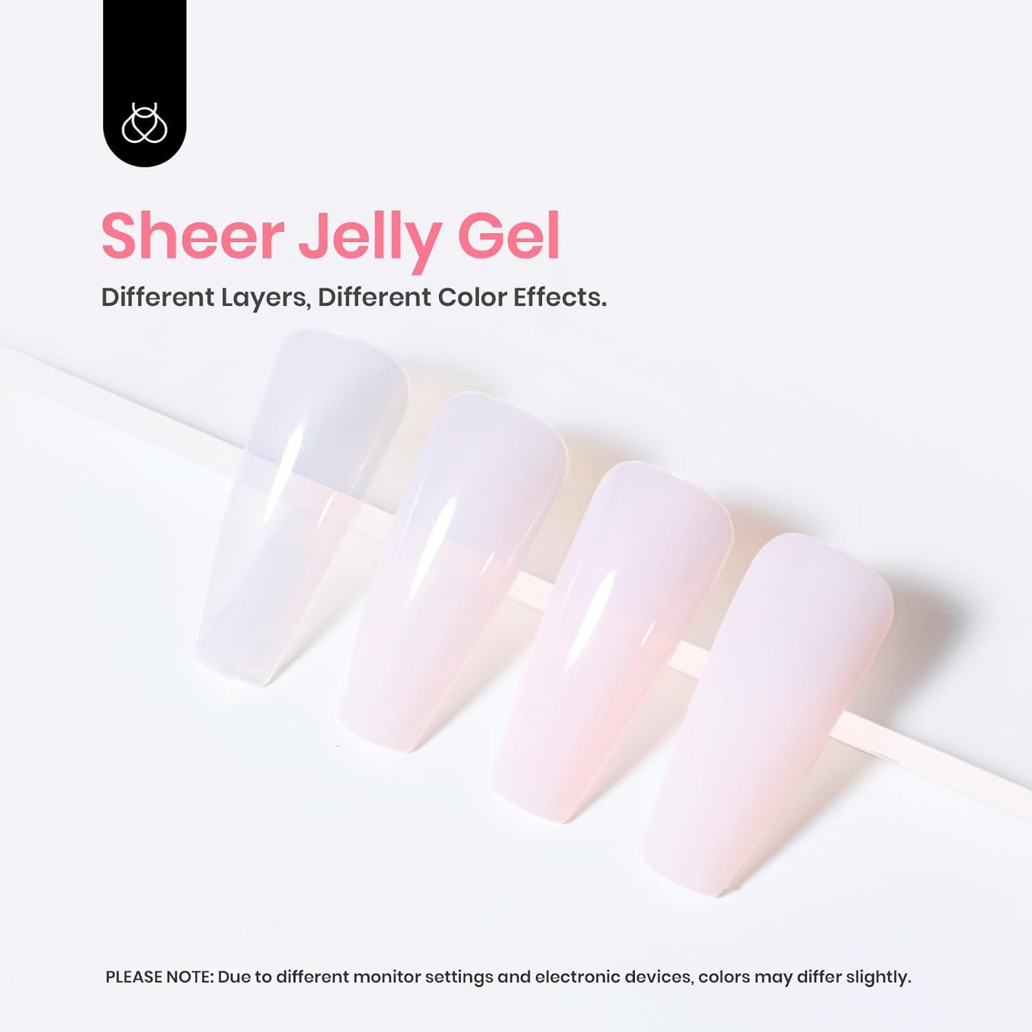 White Smoke Beetles Milky Pink Gel Nail Polish, 15ml Nude Pink Jelly Neutral Color Polish Set Translucent Sheer Gel Nail Concealer Soak Off Uv LED Nail Lamp French Nail Art Gifts for Her Women