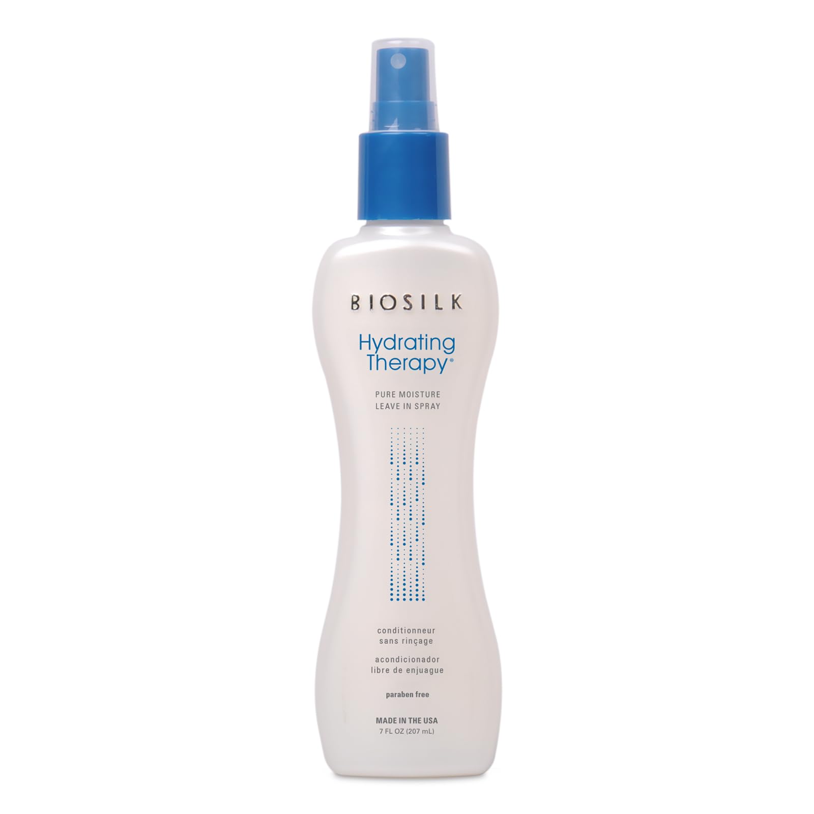 White Smoke BioSilk Hydrating Therapy Pure Moisture, Leave-In Hair Spray for Frizz Control & Hydration, Adds Shine, Replenishes Hair Moisture, Sulfate-Free, Paraben-Free, Cruelty-Free, 7 Oz