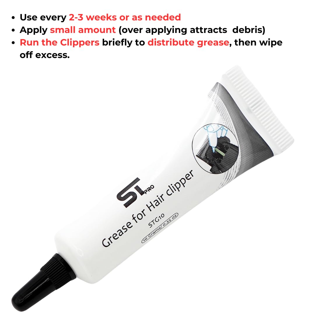 White Smoke Supreme Trimmer Premium Hair Clipper Lubricating Grease STG10 | 10 Grams Premium Lubrication for Peak Performance for Professional Clippers