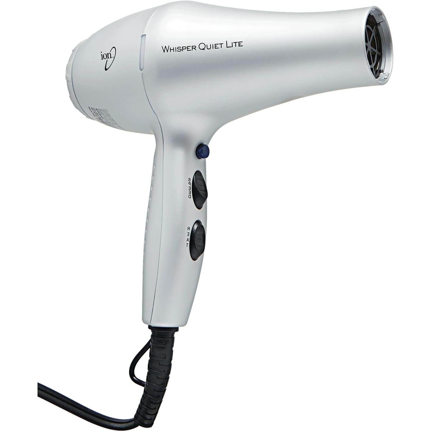 White Smoke Ion Whisper Quiet Lite Ionic Ceramic Hair Dryer, 1875 Watts, Lightweight, Powerful, 4 Temperatures, 2 Speeds