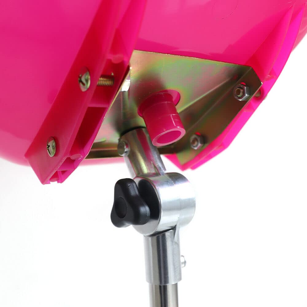 White Smoke 10L Salon Sink Mobile Deep Shampoo Basin Sink Hairdressing Salon Basin Bowl Height-Adjustable Portable Sink Hair Treatment Bowl Portable Hair Washing Sink with Drain Hose (Pink)