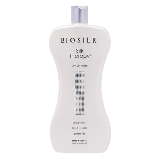 Light Gray BioSilk Silk Therapy Conditioner, Moisturizes & Conditions Hair for Incredible Shine, Detangles & Provides Heat Protection, Sulfate-Free, Paraben-Free, Cruelty-Free, 34 Oz