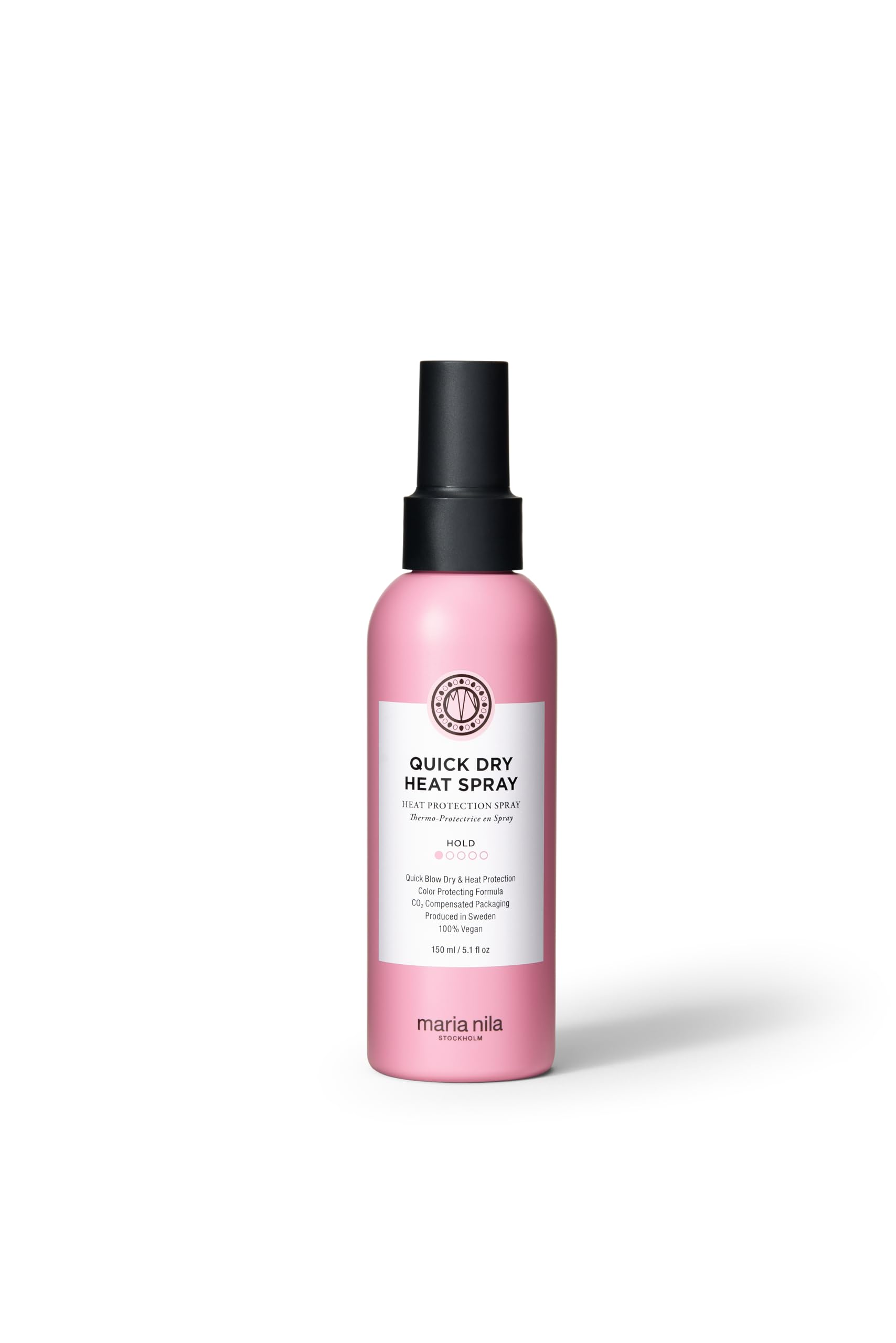 White Smoke Maria Nila Quick Dry Heat Spray, Minimizes Drying Time, 100% Vegan & Sulfate/Paraben free, 5.1 Fl Oz