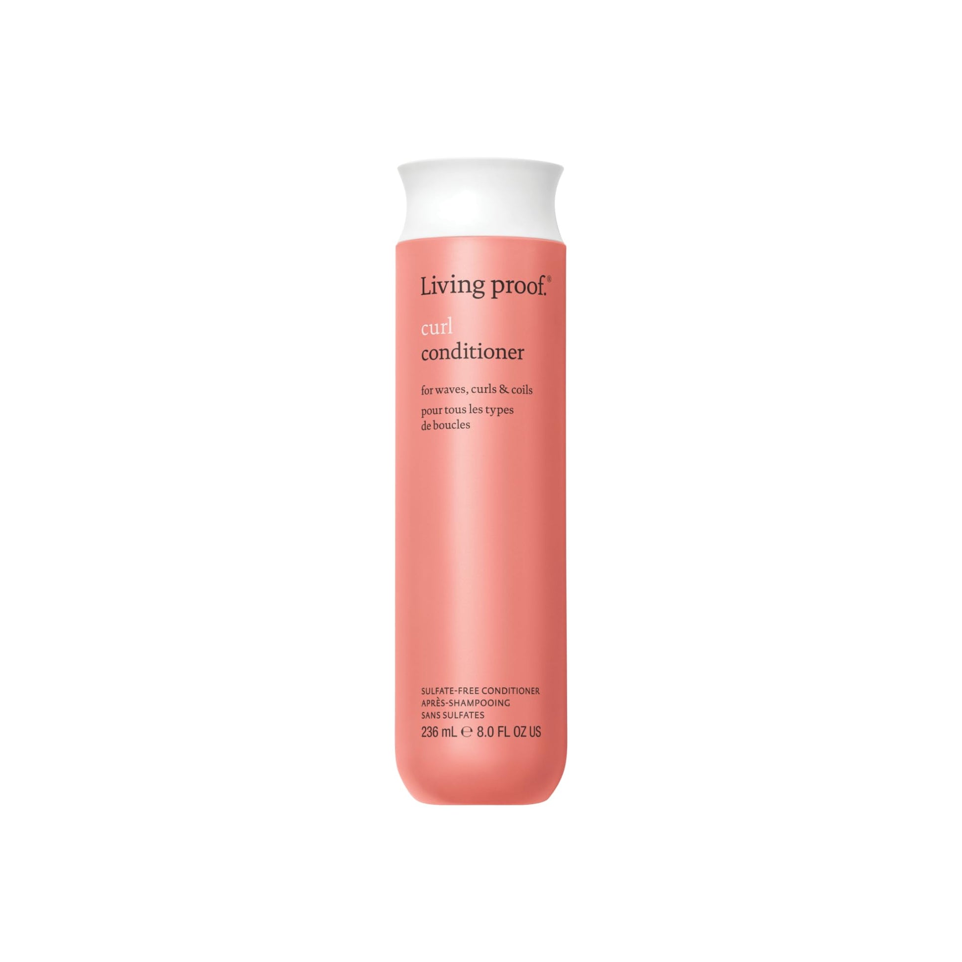 Dark Salmon Living proof Curl Conditioner, Hydrating Conditioner for Women with Wavy, Curly, and Coily Hair, Strengthens and Defines Curls, 8 oz
