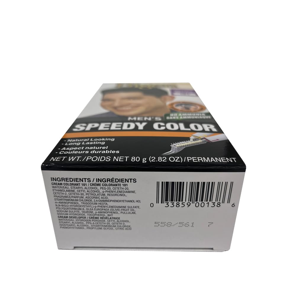 White Smoke Bigen Men’s Speedy Color 101 Natural Black - 3 Pack