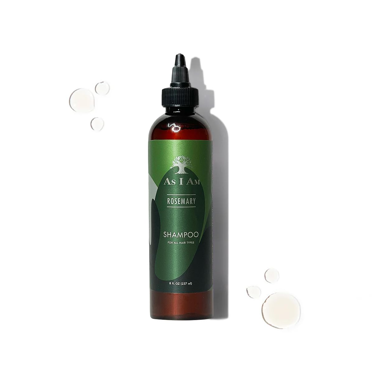 White Smoke As I Am Rosemary Shampoo 8 oz - Scalp Treatment for Hair Density - with Biotin & Saw Palmetto