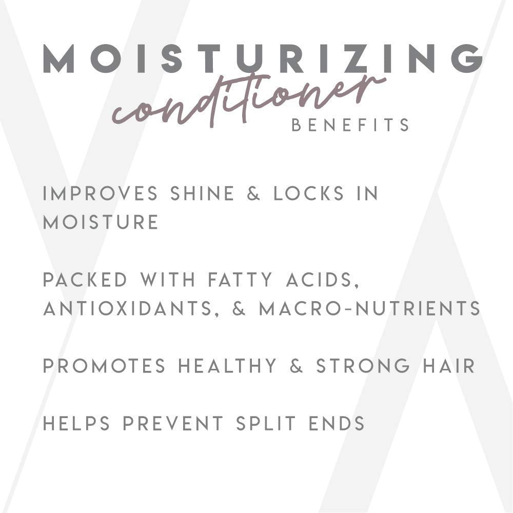 White Smoke ALURAM Coconut Water Based Moisturizing and Hydrating Hair Shampoo & Conditioner Set, 33.8 Fl Oz