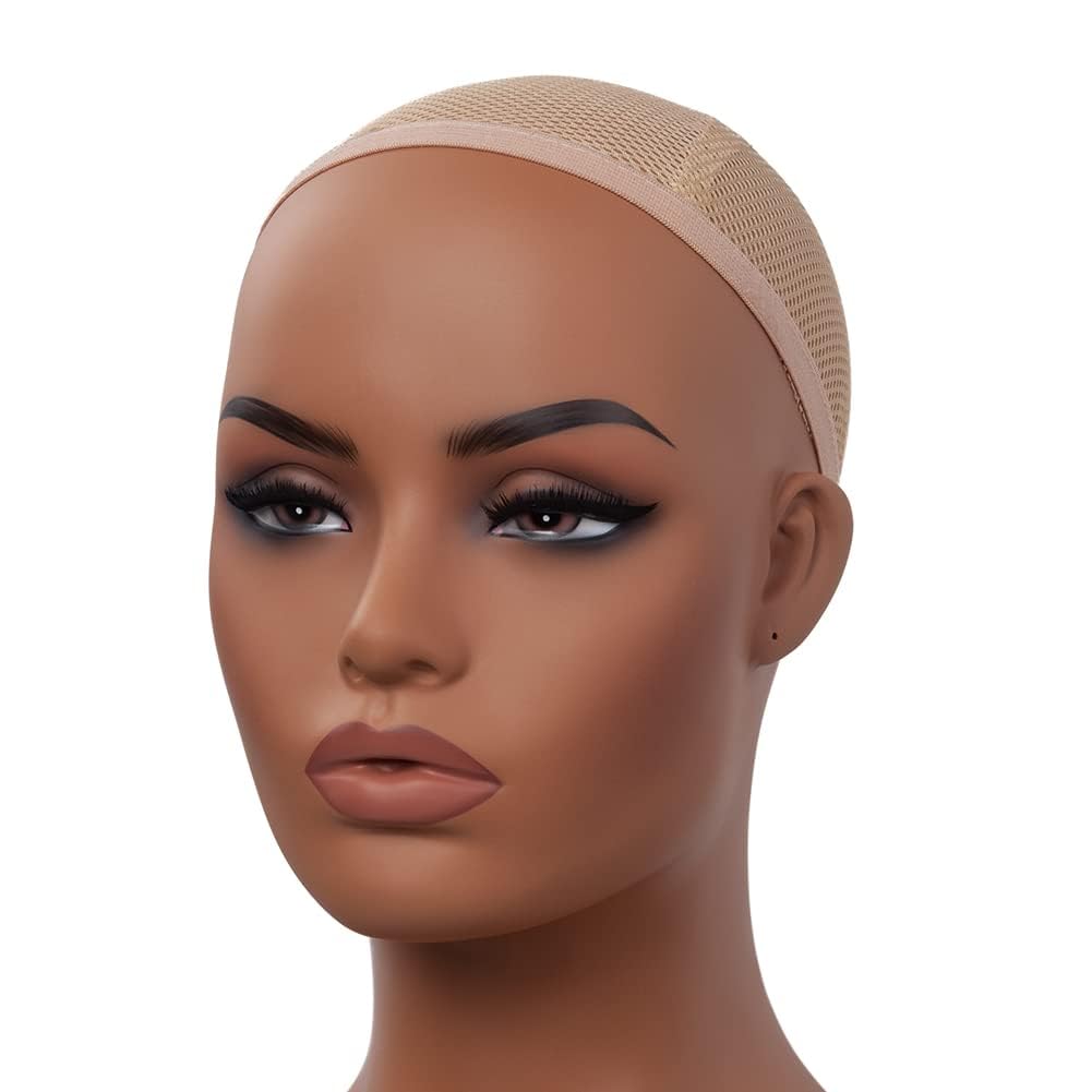 White Smoke J&F CO. Realistic Europe and America Female Mannequin Head with Shoulder Display Manikin Heads Bust for Wigs,Makeup,Beauty Accessories