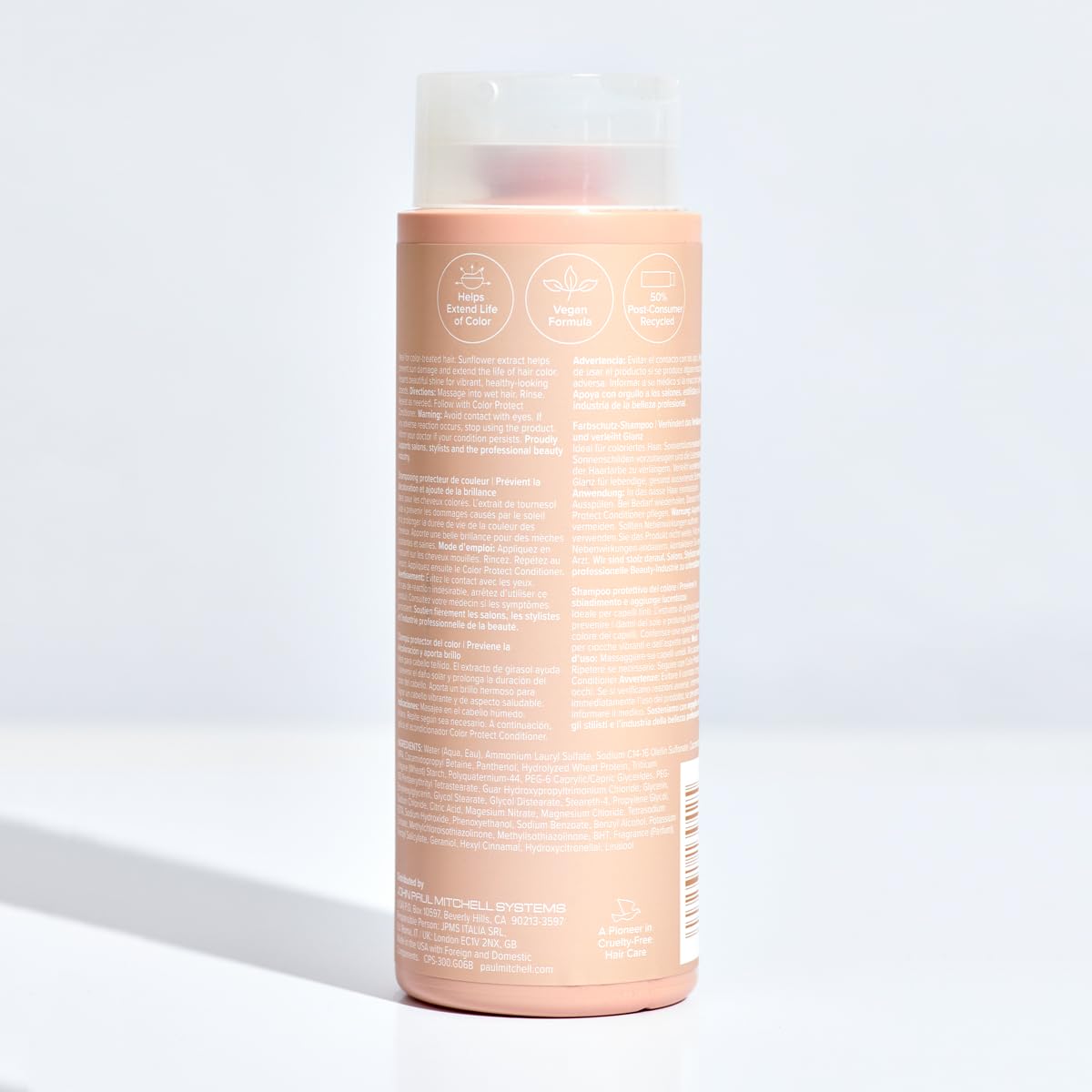Bisque Paul Mitchell Color Protect Shampoo, Prevents Fade + Adds Shine, For Color-Treated Hair, 10.14 fl. oz