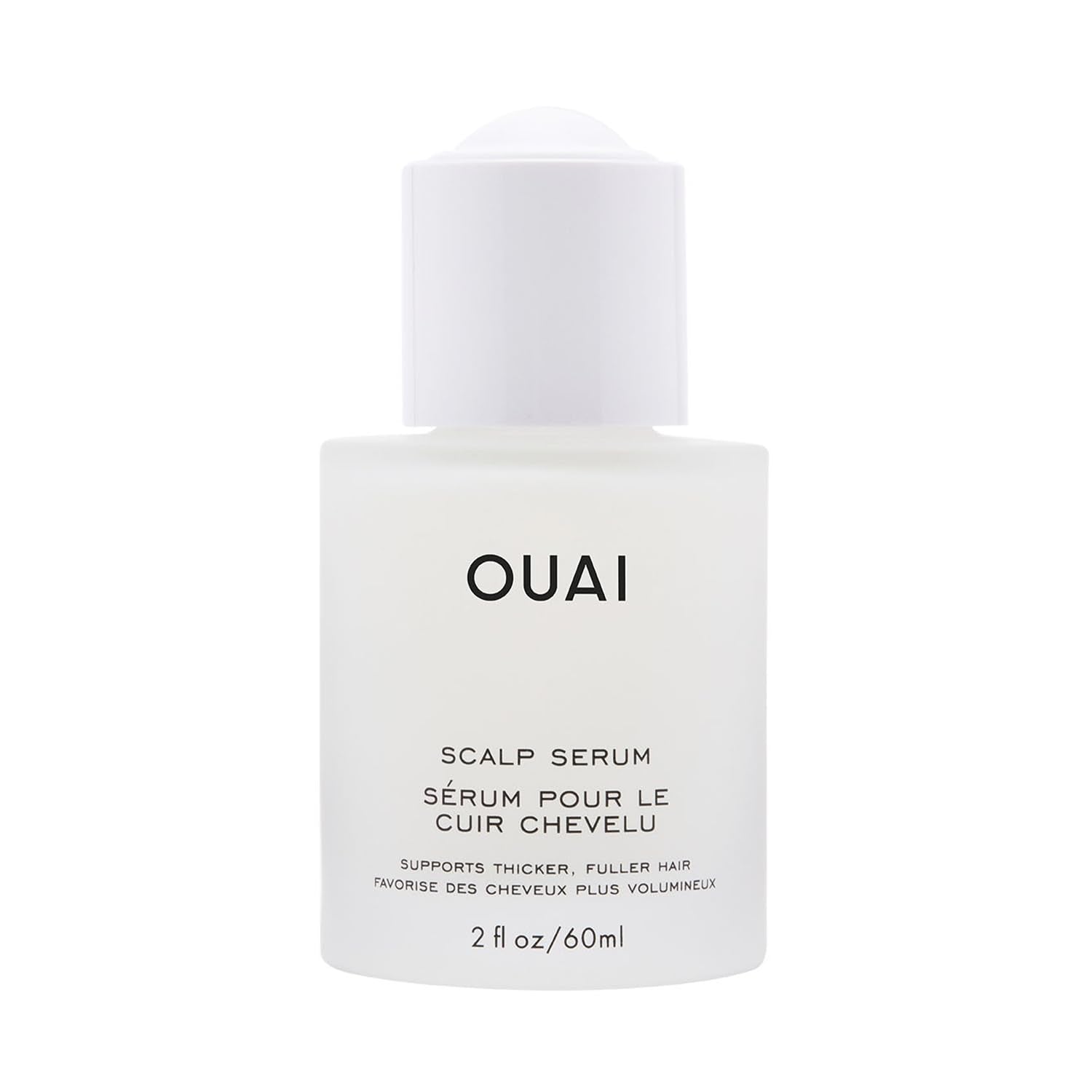 Lavender OUAI Scalp Serum - Balancing Hair Serum with Red Clover Extract, Siberian Ginseng and Peptides for Thicker and Fuller-Looking Hair - Paraben, Phthalate and Sulfate Free Scalp Care (2 Fl Oz)