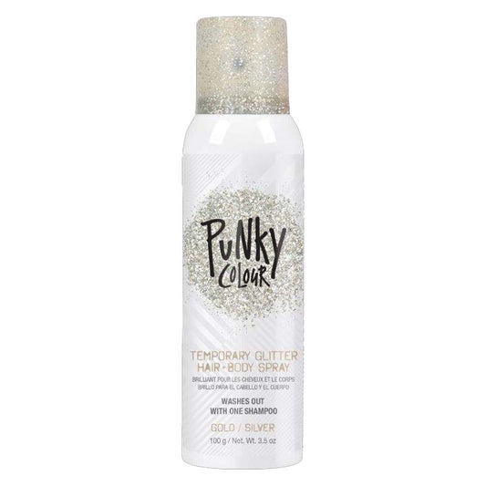 Lavender Punky Colour Temporary Hair and Body Glitter Spray, Gold/Silver – Glitters Hairspray, Adds Shimmery Glow, Hair Glitter for Kids, Women, Men, 3.5 oz