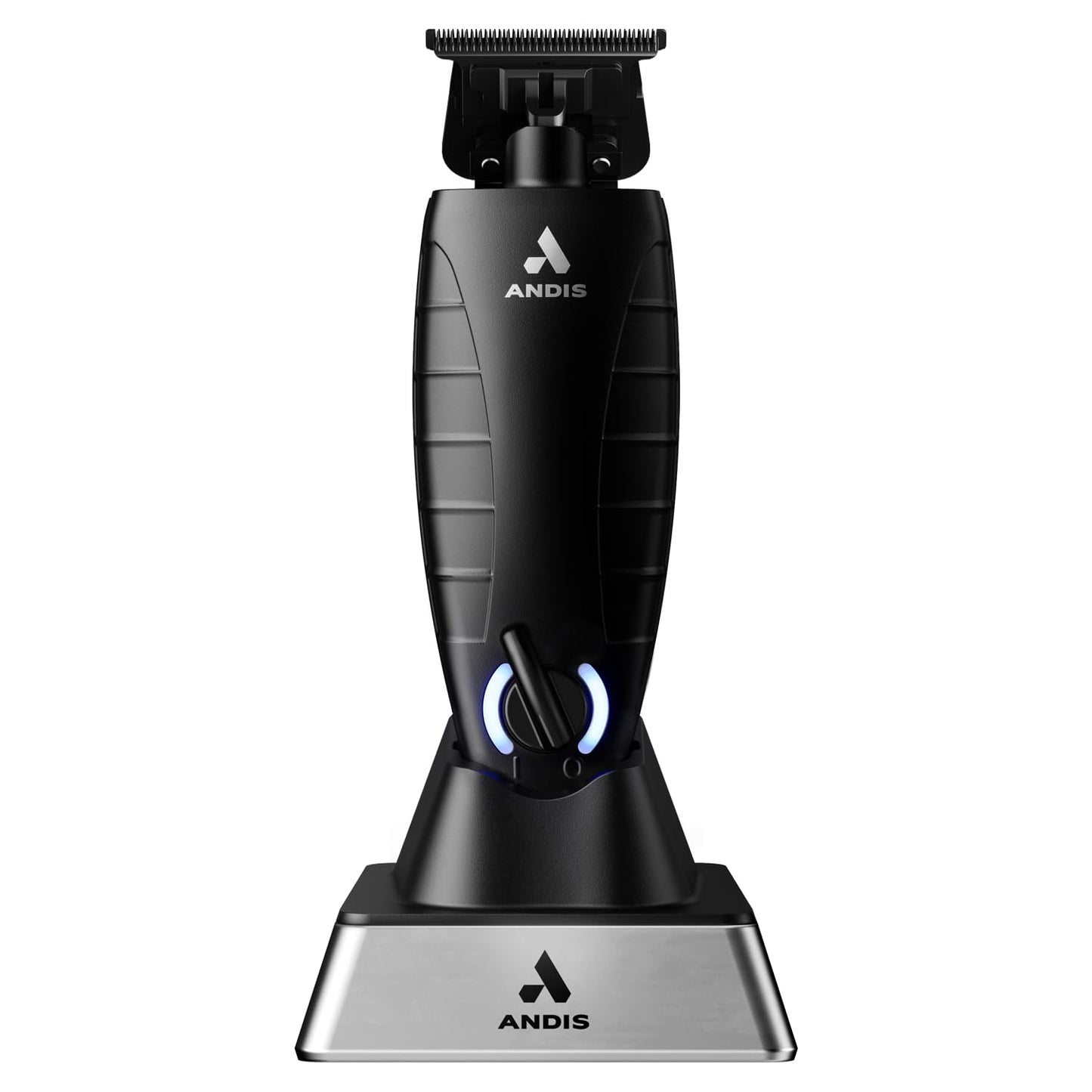White Smoke Andis GTX-EXO Black Label Special Edition, Professional Lithium-ion Electric Beard & Hair Trimmer, M-Force Technology, Cordless, Included Charging Stand, Black