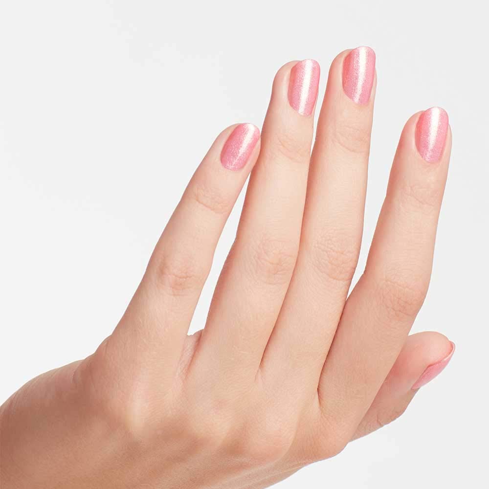 White Smoke OPI Nail Lacquer Princesses Rule! | Sheer Soft Pink Shimmer Chip Resistant Nail Polish | Vegan, Fast Drying, Streak Free