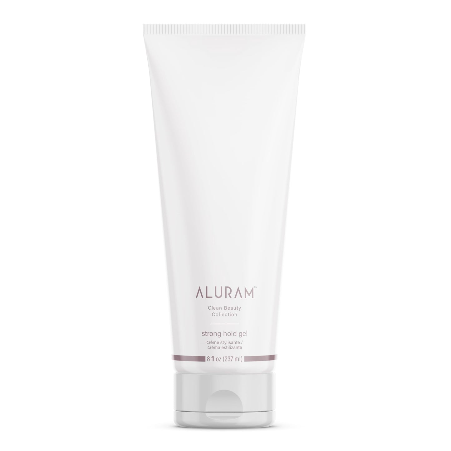 White Smoke ALURAM Strong Hold Gel, Silicone-Free Hair Styling Gel, Infused with Linseed Oil and Aloe Vera for Moisture and Shine, 8 Oz