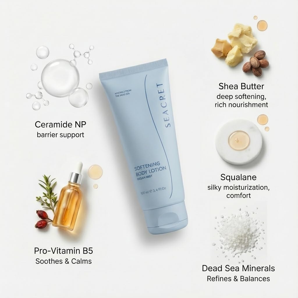 Lavender SEACRET Nail Care Collection – Dead Sea Mineral Manicure Kit with Nail File, 3-Way Buffer, Cuticle Oil, Body Lotion for DIY Home Manicure & Pedicure, Buffer Nail File, Nail Buffer, Nail Care Kit
